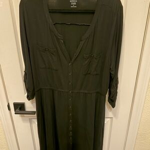Market & Spruce Black Long Sleeve Dress